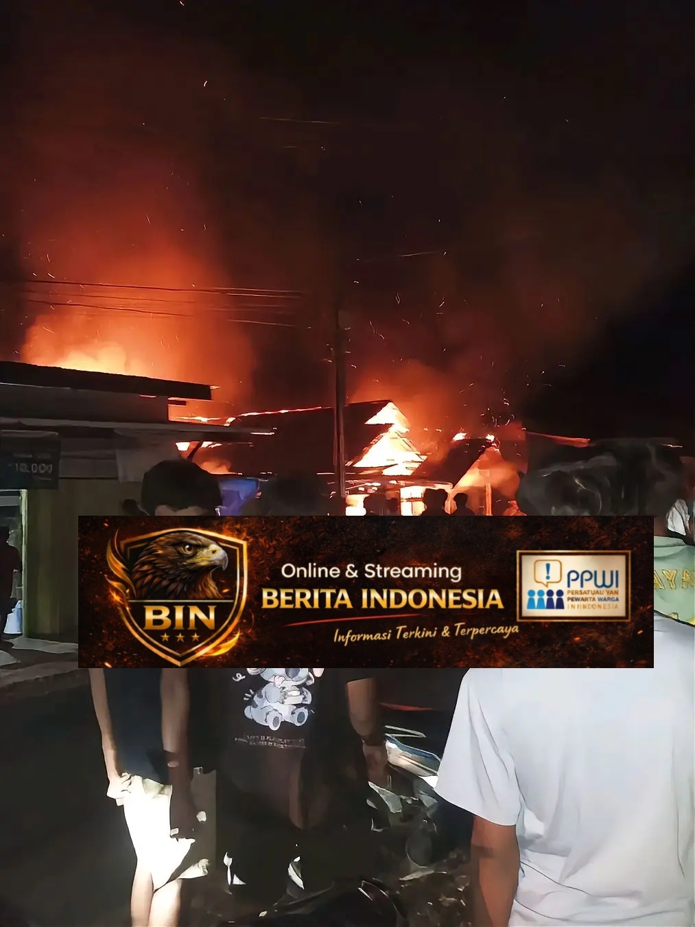 Korsleting Listrik Picu Kebakaran, 1 Unit Rumah Semi Permanen di Penarik Mukomuko Ludes Terbakar*