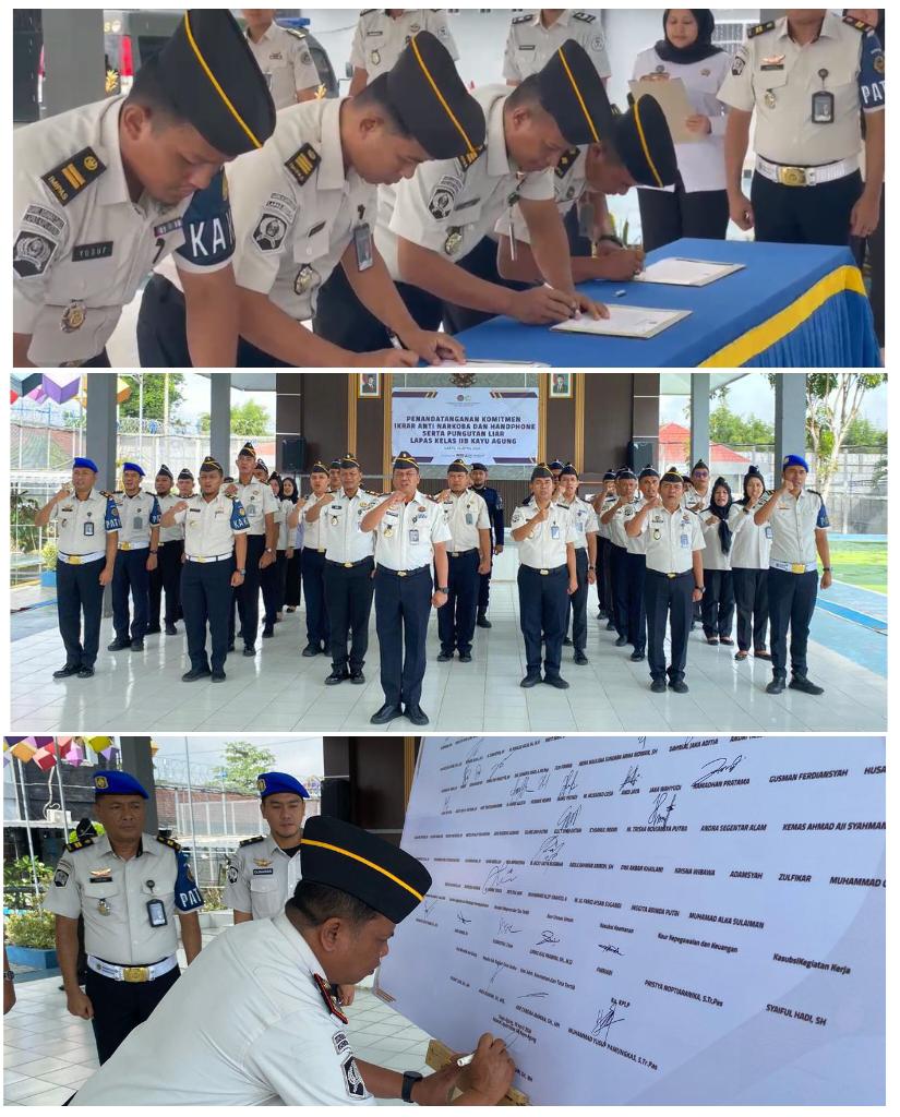 Lapas Kayu Agung Gelar Ikrar Zero HALINAR – Komitmen Tegas Berantas Narkoba, HP Ilegal, dan Pungli