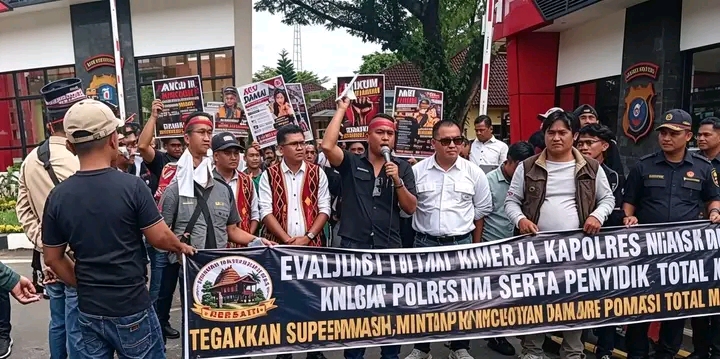 Aksi Jilid II di Mapolda Sumut: Kinerja Polres Nias Dipertanyakan, Minta Pencopotan dan Reformasi Total