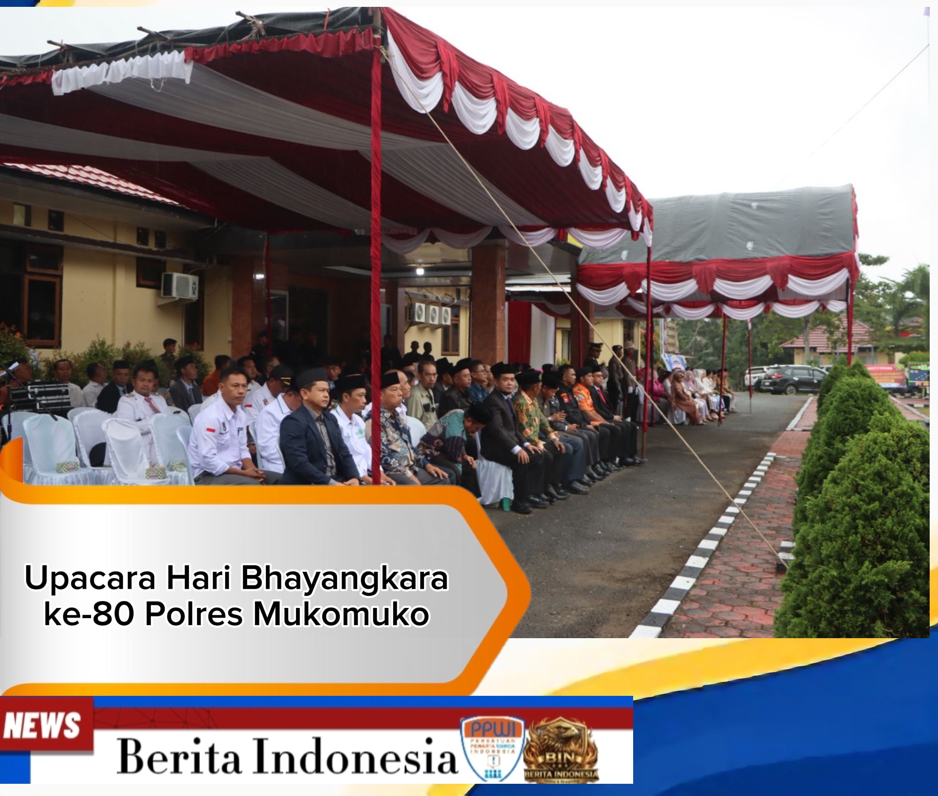 Upacara Hari Bhayangkara ke-80 Polres Mukomuko Berlangsung Khidmat