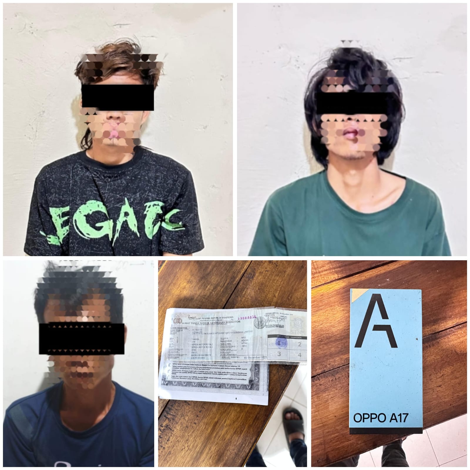 Beraksi di 7 TKP, Tiga Tersangka Curhat Kembali di Ringkus Unit Reskrim Polsek Simpang Pematang Bersama Tekan 308 Polres Mesuji