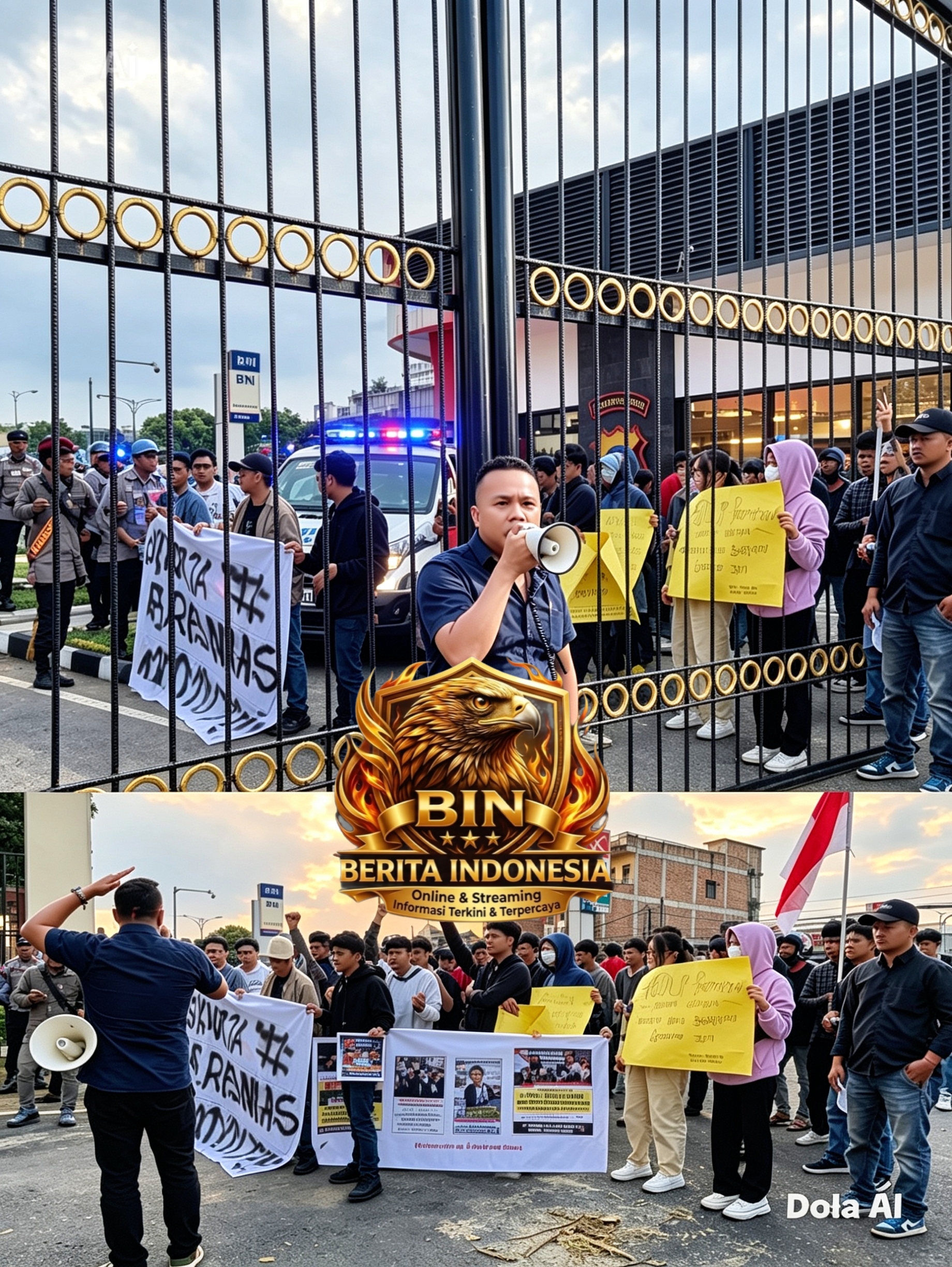 Aksi Demo Desak Evaluasi dan Copot Kapolres Nias